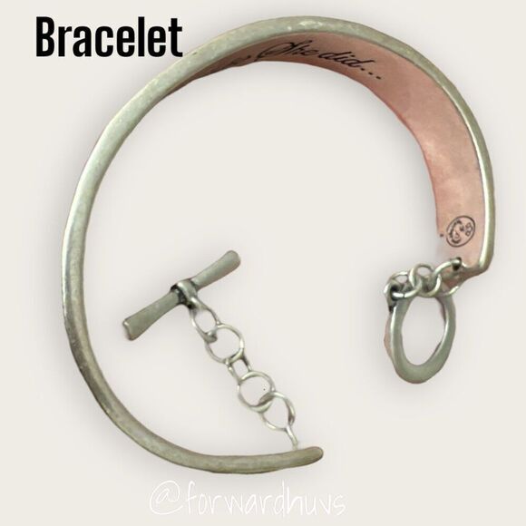 Premier Designs | She Believed She Could So She Did… | Silvertone Bracelet - Picture 5 of 7